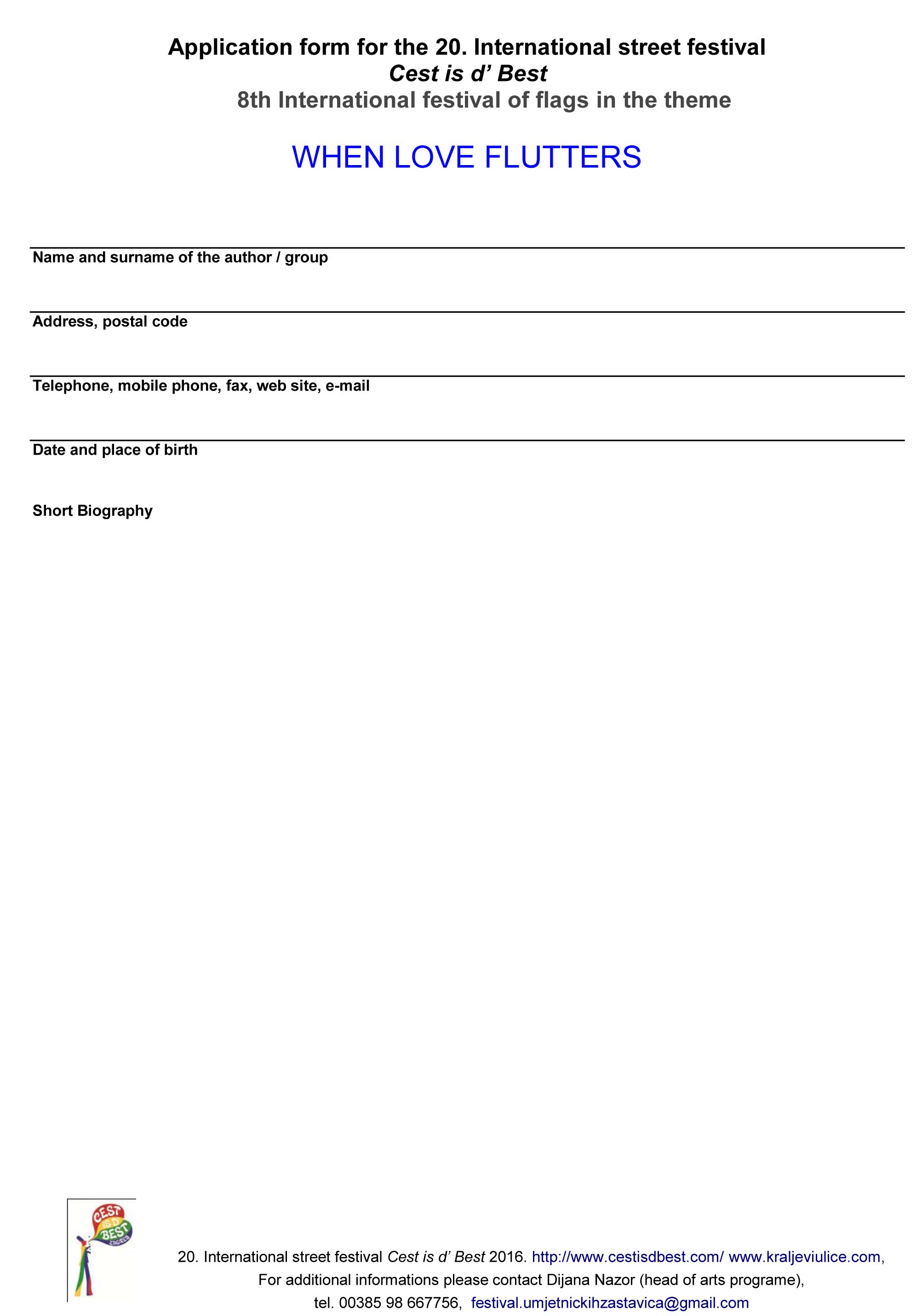 20 Festival of flags competition is 2016 2